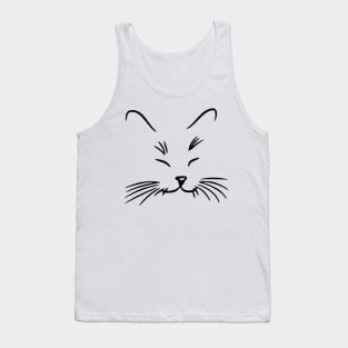 Funny Cat face Tank Top